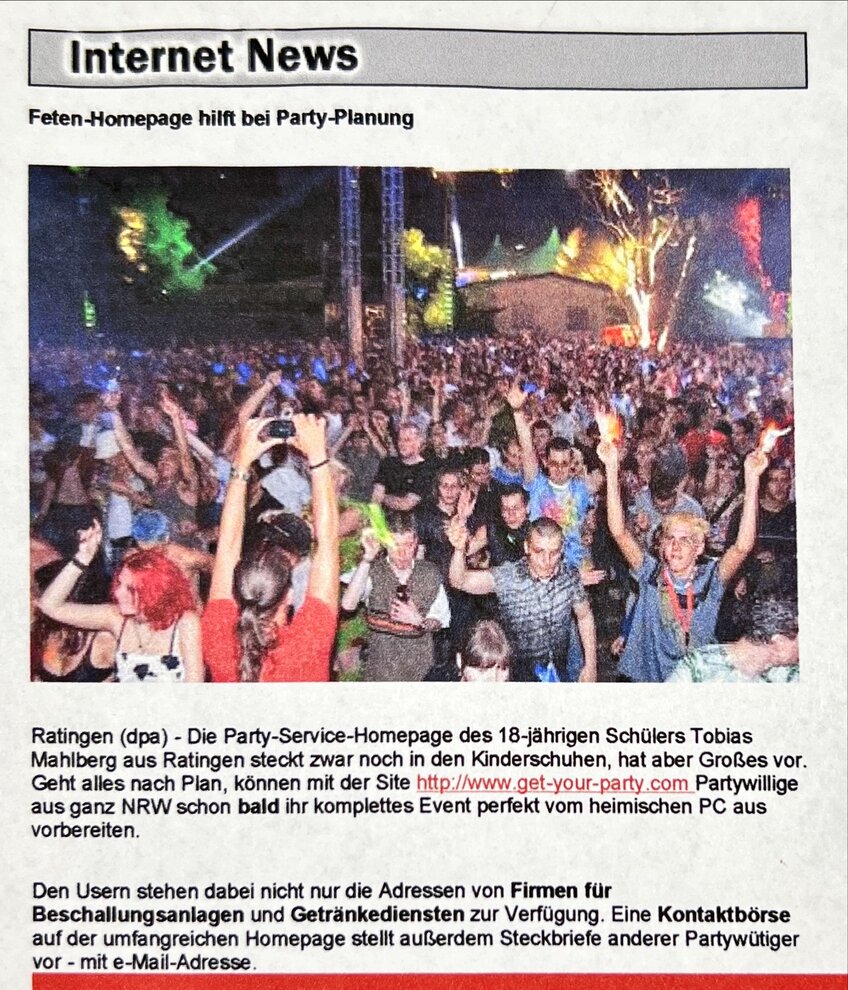 Feten-Homepage hilft bei Party-Planung